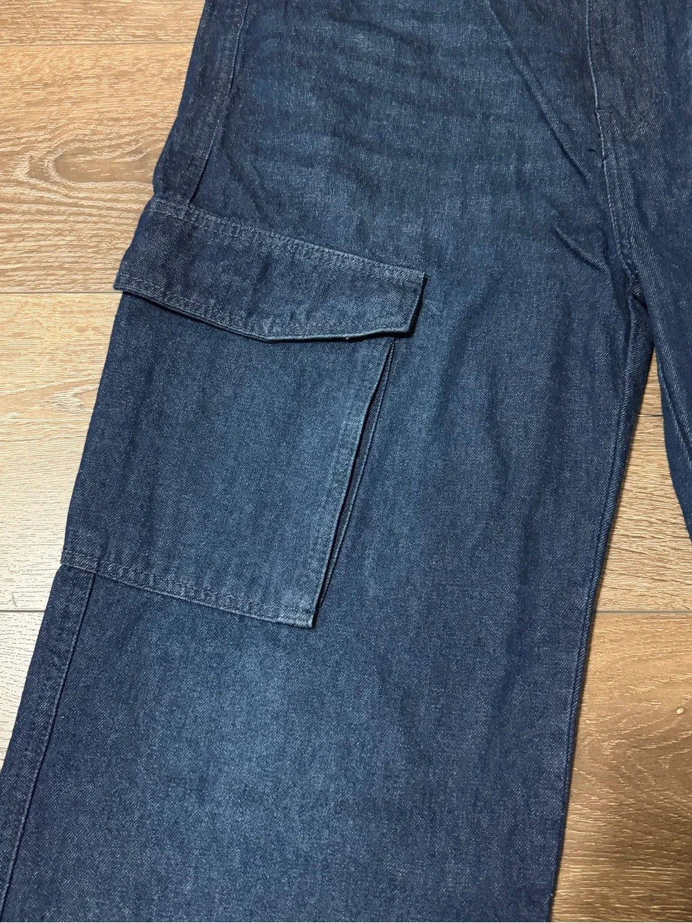 Marc Ecko Cut & Sew Indigo Cargo Denim Pants